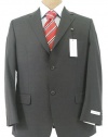 Calvin Klein Mens 2B Gray Shadow Stripe Wool Sport Coat Jacket