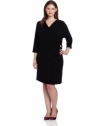 Calvin Klein Women's Plus-Size Sleeve Dress with Hardware