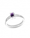 Effy Jewlery Sterling Silver Amethyst Ring, .26 TCW Ring size 7