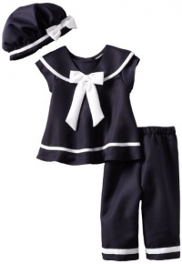 Rare Editions Girls 2-6X Nautical Capri Set, Navy/White, 2T Rare Editions Girls 2-6X Nautical Capri Set, Navy/White, 2T