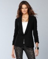 INC's relaxed blazer looks dapper, especially paired with feminine pieces like printed pants and statement jewelry.