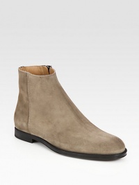 A classic zip-up silhouette in supple suede provides effortless style. Suede upperLeather liningPadded insoleRubber soleMade in Italy A classic zip-up silhouette in supple suede provides effortless style. Suede upperLeather liningPadded insoleRubber soleMade in Italy