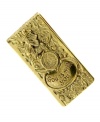 Stay organized in symbolic style. Money clip by Vatican features an intricately engraved design featuring the words, God is with you. Crafted in gold tone mixed metal. Approximate length: 2 inches.