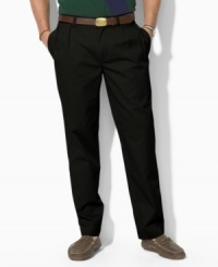 A timeless pant is tailored from mid-weight timeworn chino, designed with double forward pleats and a narrow leg. A timeless pant is tailored from mid-weight timeworn chino, designed with double forward pleats and a narrow leg.