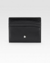 Simple, yet sleek Italian calfskin leather card holder fashioned with signature logo detail.Six card slotsLeather4W x 3¼HMade in Italy