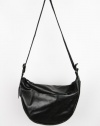 MM6 By Maison Martin Margiela Black Cracked Leather Side Bag Handbag