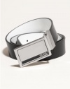 GUESS Four-Way Reversible Enamel Plaque Belt