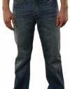 Lucky Brand Men's Slim Bootleg Lowrise Button Fly Jeans Blue