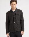 Featuring a classic plaid and signature Alexander Wang tailoring, a brilliant three-pocket jacket.Button frontDropped shouldersButtoned cuffsFront pocketsFully linedAbout 27 from shoulder to hem80% wool/10% polyester/10% nylonDry cleanImported