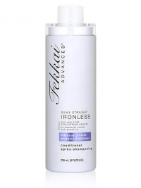This silkening conditioner softens hair and restores manageability. The straightening complex smooths cuticle down and helps lock humidity out for silky straight locks. For best results: Apply to clean, damp hair and gently comb through with fingers. Rinse thoroughly. 8 oz. This silkening conditioner softens hair and restores manageability. The straightening complex smooths cuticle down and helps lock humidity out for silky straight locks. For best results: Apply to clean, damp hair and gently comb through with fingers. Rinse thoroughly. 8 oz.