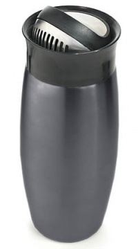 Metrokane Houdini Flip Top Cocktail Shaker, Gun Metal Gray Metrokane Houdini Flip Top Cocktail Shaker, Gun Metal Gray