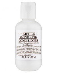 This gentle, daily conditioner is formulated with Wheat Protein and Amino Acids for a light, creamy texture that imparts a healthy-looking shine to hair without weighing it down. With Pure Coconut and Jojoba Oils, our silicone-free preparation helps maintain hair's natural moisture balance to further strengthen hair and improve manageability. For all hair types. 