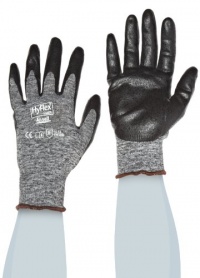 Ansell HyFlex 11-801 Nylon Glove, Black Foam Nitrile Coating, Knit Wrist Cuff, Large, Size 9 (Pack of 12) Ansell HyFlex 11-801 Nylon Glove, Black Foam Nitrile Coating, Knit Wrist Cuff, Large, Size 9 (Pack of 12)