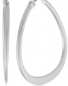 Kenneth Cole New York Silver-Tone Teardrop Hoop Earrings