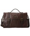 Easily store and transport those important papers and projects with this leather Fossil Portfolio Brief bag.