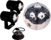 American Dj M-502L 12 Inch Mirror Ball Package With 2 Pinspots