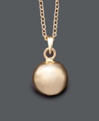 Simple, polished, perfection. Giani Bernini's pendant shines in a 24k gold over sterling silver setting with a subtle bead drop (10 mm). Approximate length: 18 inches. Approximate drop: 1/2 inch. Simple, polished, perfection. Giani Bernini's pendant shines in a 24k gold over sterling silver setting with a subtle bead drop (10 mm). Approximate length: 18 inches. Approximate drop: 1/2 inch.