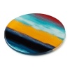 Colorful brushstrokes create rays of cheer on this set of glass coasters in true DVF fashion.