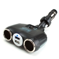 ReVIVE PowerUP 4P Rapid Car Charger & DC Splitter Adapter w/ Dual DC & Universal USB Charging Ports for Phones, MP3 Players, & More DC-Powered Devices ReVIVE PowerUP 4P Rapid Car Charger & DC Splitter Adapter w/ Dual DC & Universal USB Charging Ports for Phones, MP3 Players, & More DC-Powered Devices