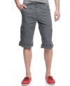 Keep your look luxe all summer long in these lightweight cargo shorts from Guess.