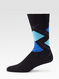 A sartorial classic, woven with an argyle pattern and rich color in stretch cotton. Mid-calf height Cotton/elastane; machine wash Imported A sartorial classic, woven with an argyle pattern and rich color in stretch cotton. Mid-calf height Cotton/elastane; machine wash Imported