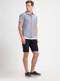 The essential casual sportshirt, tailored in crisp, checked cotton..ButtonfrontChest patch pocketCottonMachine washMade in USA The essential casual sportshirt, tailored in crisp, checked cotton..ButtonfrontChest patch pocketCottonMachine washMade in USA