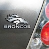 Denver Broncos Silver Car Emblem