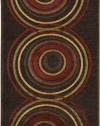 Area Rug 2x3 Rectangle Contemporary Chocolate-Red Color - Surya Basilica Rug from RugPal