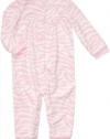 Carter's Infant Long Sleeve One Piece Fleece Coverall - Zebra Print-12 Months