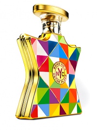 Bond No. 9 New York. Inspired by New York's most vibrant arts-and-style intersection. The scent is an intoxicating, fresh spring floral that starts out with a bold and seductive freesia-poppy-violet leaf composition, and then simmers down into the smooth, steady notes of teakwood and musk. It's reminiscent of downtown with a lot of grace.