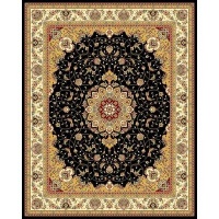 Safavieh Lyndhurst Collection LNH329A Black and Ivory Round Area Rug, 5-Feet 3-Inch Round Safavieh Lyndhurst Collection LNH329A Black and Ivory Round Area Rug, 5-Feet 3-Inch Round