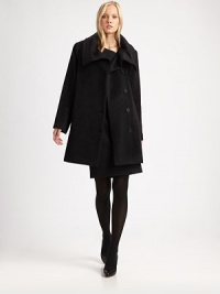 Featuring a dramatic collar and classic swing-coat silhouette, this plush design is a must-wear this season.Collar neckButton closureSlash pocketsFully linedAbout 35 from shoulder to hemAlpaca/woolDry cleanImported Model shown is 5'10 (177cm) wearing US size Small. Featuring a dramatic collar and classic swing-coat silhouette, this plush design is a must-wear this season.Collar neckButton closureSlash pocketsFully linedAbout 35 from shoulder to hemAlpaca/woolDry cleanImported Model shown is 5'10 (177cm) wearing US size Small.