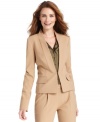 Sleek and chic, Jones New York's classic blazer gets infused with a fashion-forward shawl lapel. (Clearance)