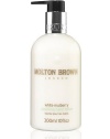 White Mulberry Soothing Hand Lotion immerses skin in an indulgent cocoon of white mulberry blended with Provencal mimosa, elemi and green tea oils. White mulberry offers anti-aging action Hands feel hydrated and enlivened 10.0 oz.