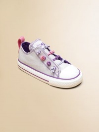 Stretchy, unavoidably cute canvas classics with bungee laces for slip-on comfort Bungee lacesCanvas upperTextile liningRubber soleTraditional Chuck insoleImported Stretchy, unavoidably cute canvas classics with bungee laces for slip-on comfort Bungee lacesCanvas upperTextile liningRubber soleTraditional Chuck insoleImported
