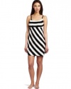 Josie by Natori Sleepwear Women's Indo-stripe 33 Inch Chemise