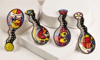 Romero Britto Spoon Rest in 4 Assorted Designs- 1 PER Order Romero Britto Spoon Rest in 4 Assorted Designs- 1 PER Order