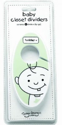 Sugarbooger Baby Closet Dividers, Peek-A-Boo Green Sugarbooger Baby Closet Dividers, Peek-A-Boo Green