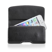 GreatShield BLAST Series Genuine Leather Pouch Case with Belt Clip Holster for Apple iPhone 5 (Black) GreatShield BLAST Series Genuine Leather Pouch Case with Belt Clip Holster for Apple iPhone 5 (Black)
