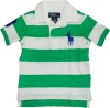 Polo Ralph Lauren Baby Boy's Striped Big Pony Rugby, Tiller Green, 12 M