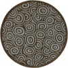 Area Rug 8x8 Round Contemporary Brown-Spa Blue Color - Surya Artist Studio Rug from RugPal