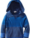 Splendid Littles Baby-boys Infant Vintage Stripe Hood Pullover, Pier, 6-12 Months