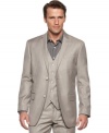 No more navy. This slim-fit blazer from Perry Ellis is a perfect fit for you modern look.