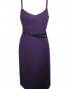 MICHAEL Michael Kors Womens Belted Sleeveless Dress