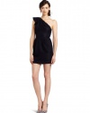 BCBGeneration Women's Shoulder Flounce Dress