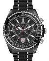Mens GUESS COLLECTION GC Black Carbon Fiber Sport Swiss Chronograph Watch I46001G2