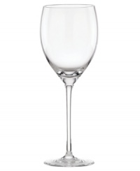 The epitome of elegance, this Lenox goblet glistens in simply stunning crystal trimmed with polished platinum. The epitome of elegance, this Lenox goblet glistens in simply stunning crystal trimmed with polished platinum.