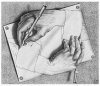 M.C. Escher (Drawing Hands) Art Poster Print - 26x22 Art Poster Print by M. C. Escher, 26x22 Art Poster Print by M. C. Escher, 26x22