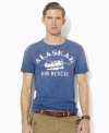 This classic-fitting T-shirt in soft, whisper-thin cotton jersey calls to your adventurous side with an Alaskan Air Rescue plane graphic at the chest.