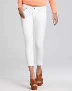 Paige Denim Jeans - Kylie Crop Leg Jean in Optic White Wash